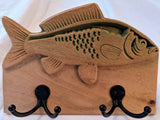 Stylized Bass Fish Coat Hanger