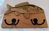 Stylized Bass Fish Coat Hanger